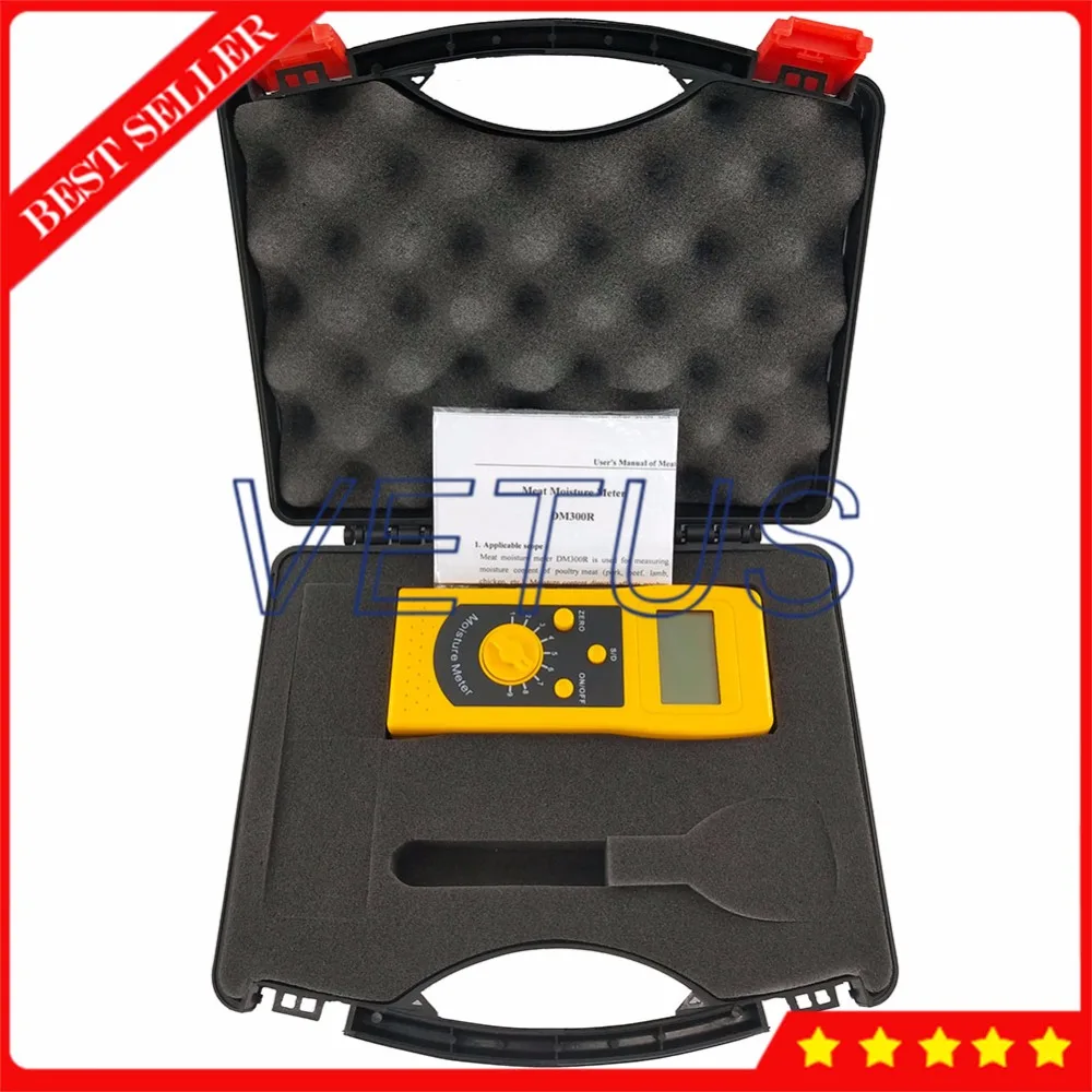 

DM300R Portable Digital Meat Moisture Meter for pork beef lamb chicken Moisture Content Tester analyzer
