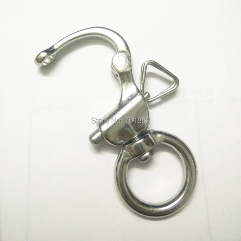 Stainless Steel Polished Swivel Snap Shackle for Camera Strap (3)