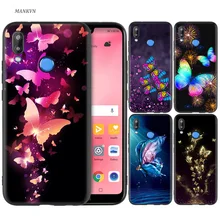 Черный силиконовый чехол для huawei P30 P20 P10 P9 P8 mate 10 20 Lite 2017 Mini Pro P Smart Plus 2019 Butterfly dancing Gir(China)
