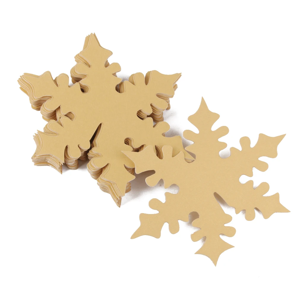 New 50pcs Snowflake Wine Table Glass Table Place Cards Xmas Wedding Beach Party Decor Favor Christmas Decoration Accessories
