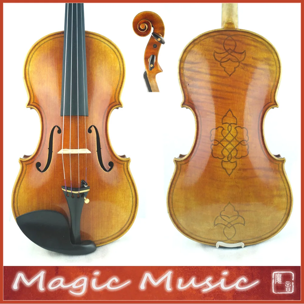 Контурная скрипка Gasparo da Salo 4/4 Канадская ель Engelman и масляный лак ручной работы|violin