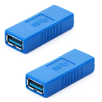 

Zeadow 2 Pack Super Speed USB 3.0 Type-A Female To Female Adapter Bridge Extension Coupler Gender Changer Connector