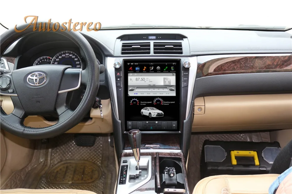 Top Android 7.1 Tesla style Car multimedia GPS Navigation For CAMRY 2012+ auto stereo no DVD player radio tape recoder head unit IPS 2