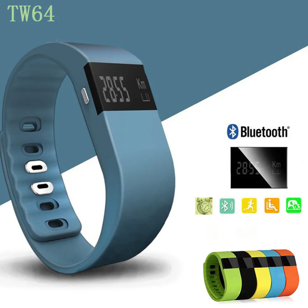 

Smartband Smart Bracelet Wristband Fitness Tracker New TW64 Bluetooth 4.0 Flex Watch for Ios Android Better Than Miband