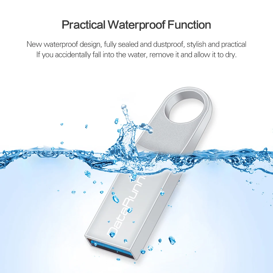 New DataRunner Metal Usb Flash Drive High Speed Pen Drive 8GB 16GB 32GB 64GB Usb Stick 3.0 Pendrive Waterproof Memory Flashdisk