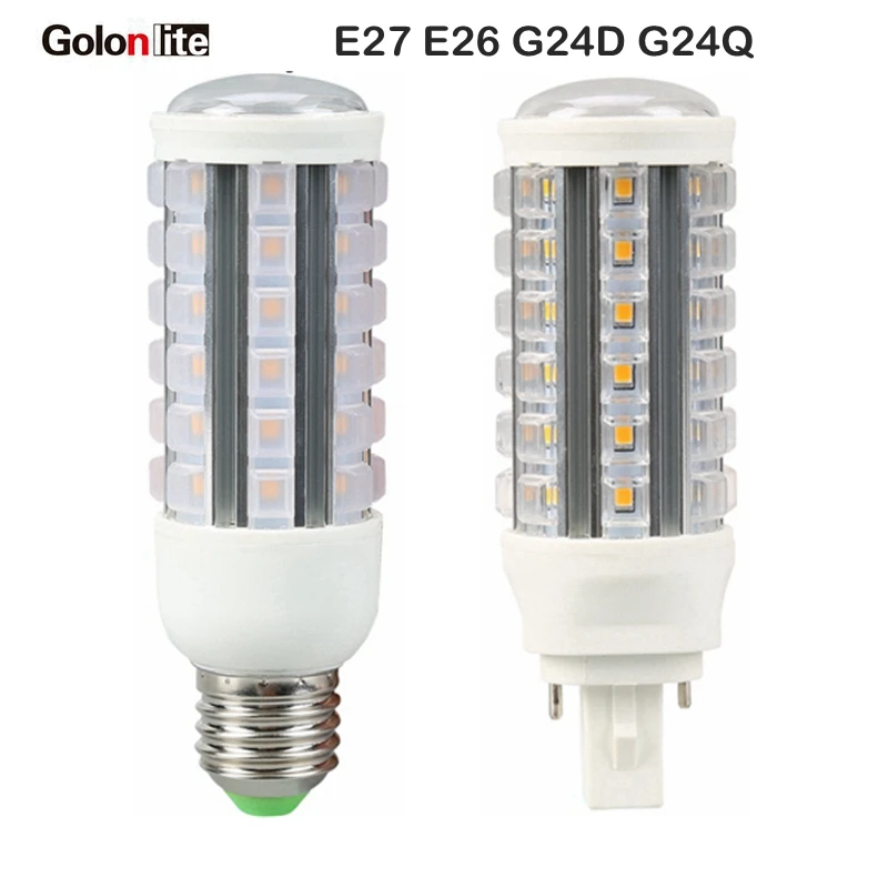 Golonlite светодиодный светильник для потолка 9 Вт G24q G24d G23 E27 E26 Замена основания 18 CFL