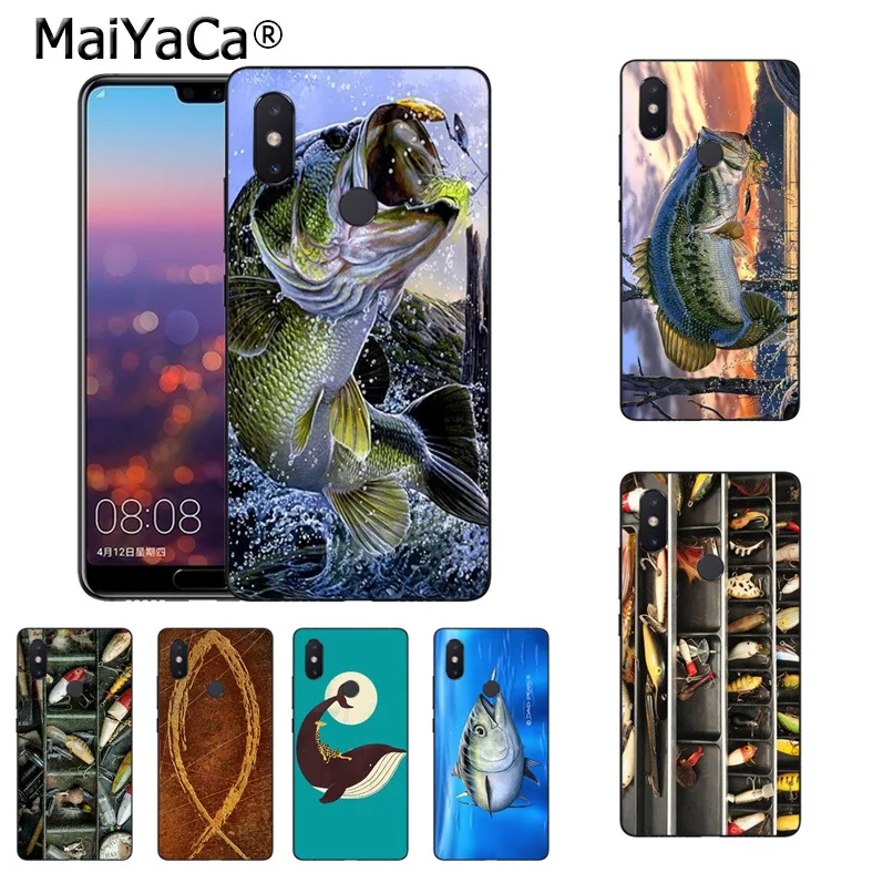 Роскошный чехол MaiYaCa с рисунком рыбы для xiaomi mi 8 se 6 note3 redmi 5 5plus note | Мобильные