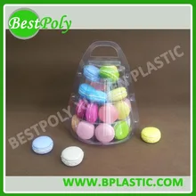 9 комплектов 4 яруса Макарон дисплей коробка, мини Макарон дисплей стенд, пирамида из макарон