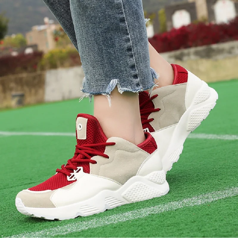 

Summer Women Casual Shoes Breathable Sneakers Air Mesh Basket Femme Trainers Women Canvas Shoes Creepers White Chaussure Femme