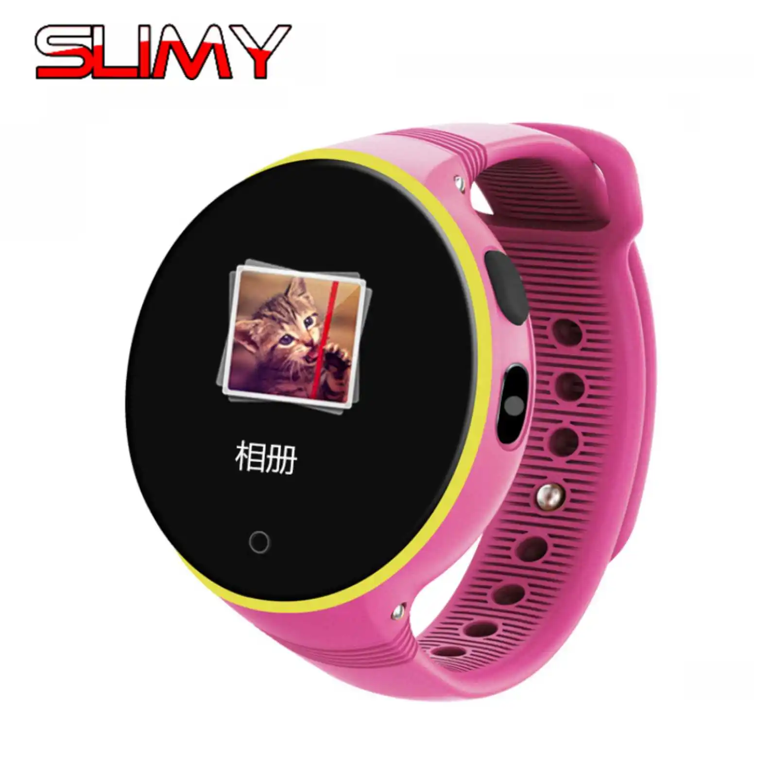 

Slimy S669 S668 Kids GPS Smart Watch 1.22 Inch Round Screen 240*240 Wristwatch GPS SOS Support 2G SIM Smartwatch for IOS Android
