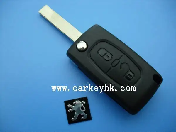 Peugeot key with best quality 2 button 407 remote shell no battery place groove blade for peugeot | Автомобили и мотоциклы