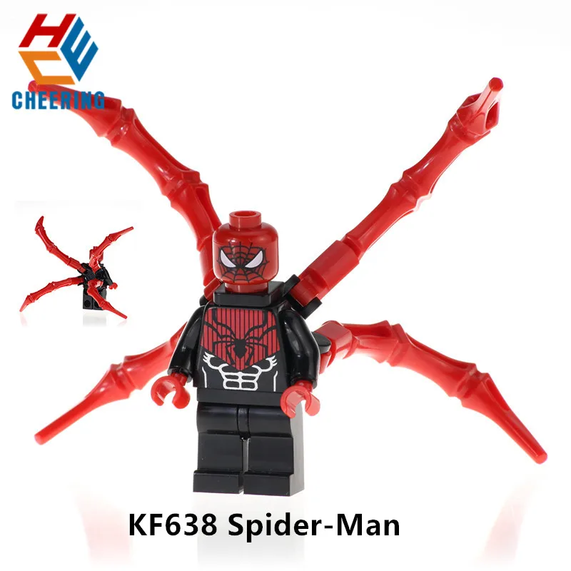 

Single Sale Super Heroes Building Blocks Venom Deadpool Wolverine Spiderman Model Figures Bricks Dolls Toys For Children KF638