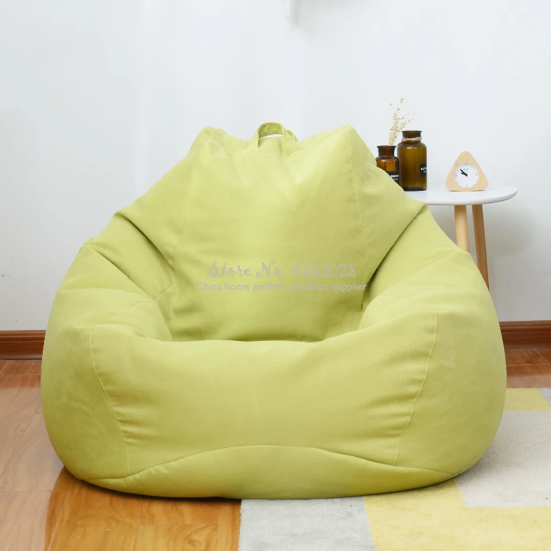 

Creative Single Sofa Tatami Comfortable Lazy Person Filling Particle Beanbag Sofa Simple Lounge Chair with Footstool Dotomy Sofa