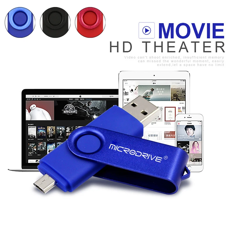 USB 2 0 OTG флеш-накопитель 4 ГБ 8 16 Micro Usb U диск Флешка карта памяти для Android телефона