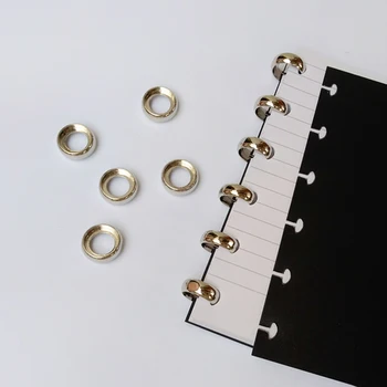 

6pcs Mushroom Hole Disc-binding Ring Metal Loose Leaf Rings DIY Album Notebook Folder Accessories