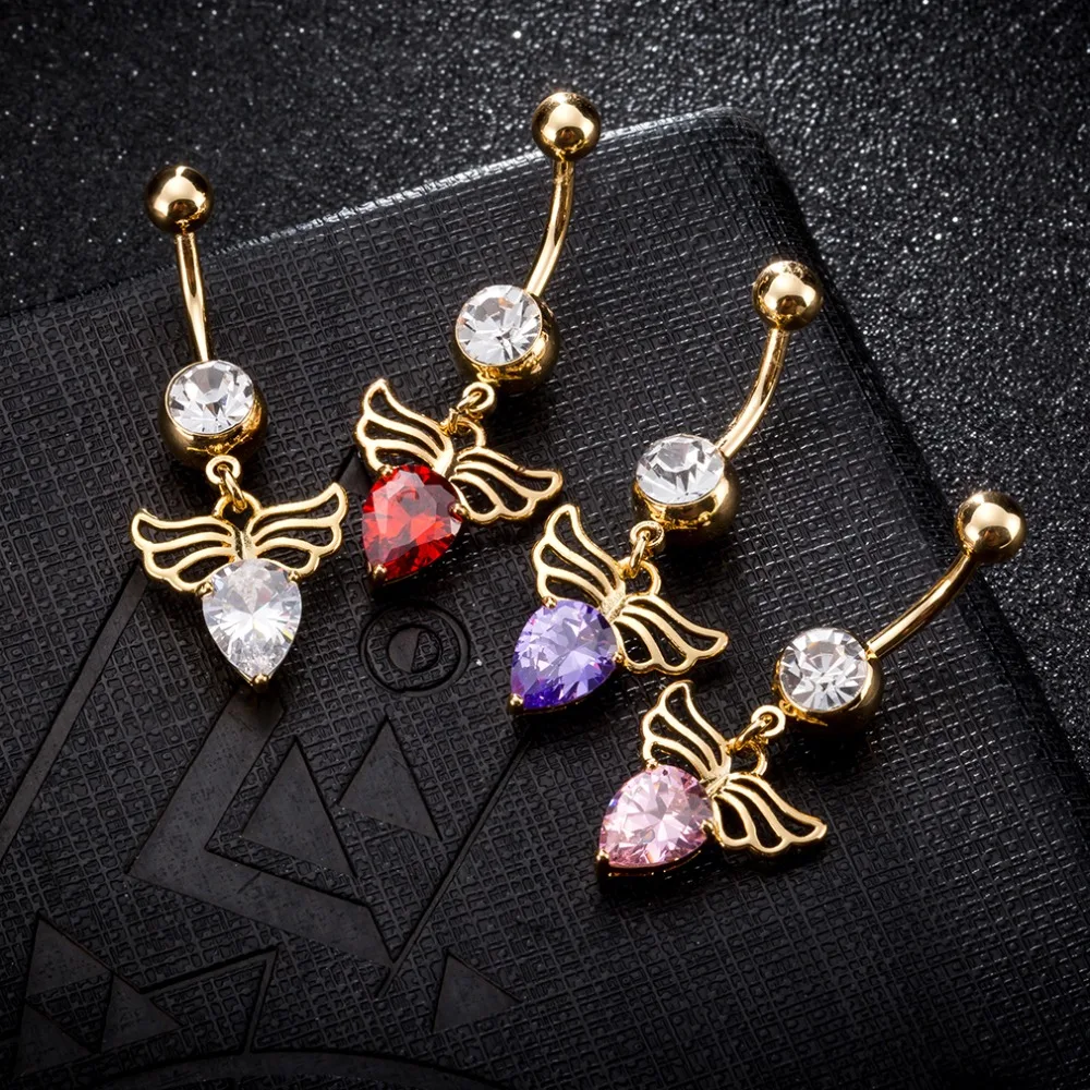 Buy New Arrivals Angel Wings Zircon Fashion Navel