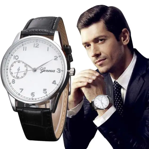 New Listing Men Watch Retro Design Leather Band Analog Alloy Quartz Wrist Watch Brand Watch Men Clock Relogio Masculino M07 (5)