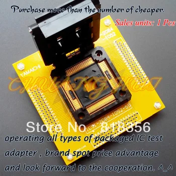 

IC51-2084-1052-5 TQFP208/QFP208 Test Socket+Experimental test board PCB Pitch=0.5mm Size=28mm*28mm