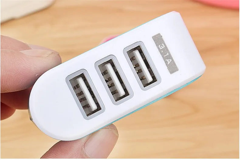 Розетки зарядные с 3 USB портами электрические аксессуары вилки адаптеры поп