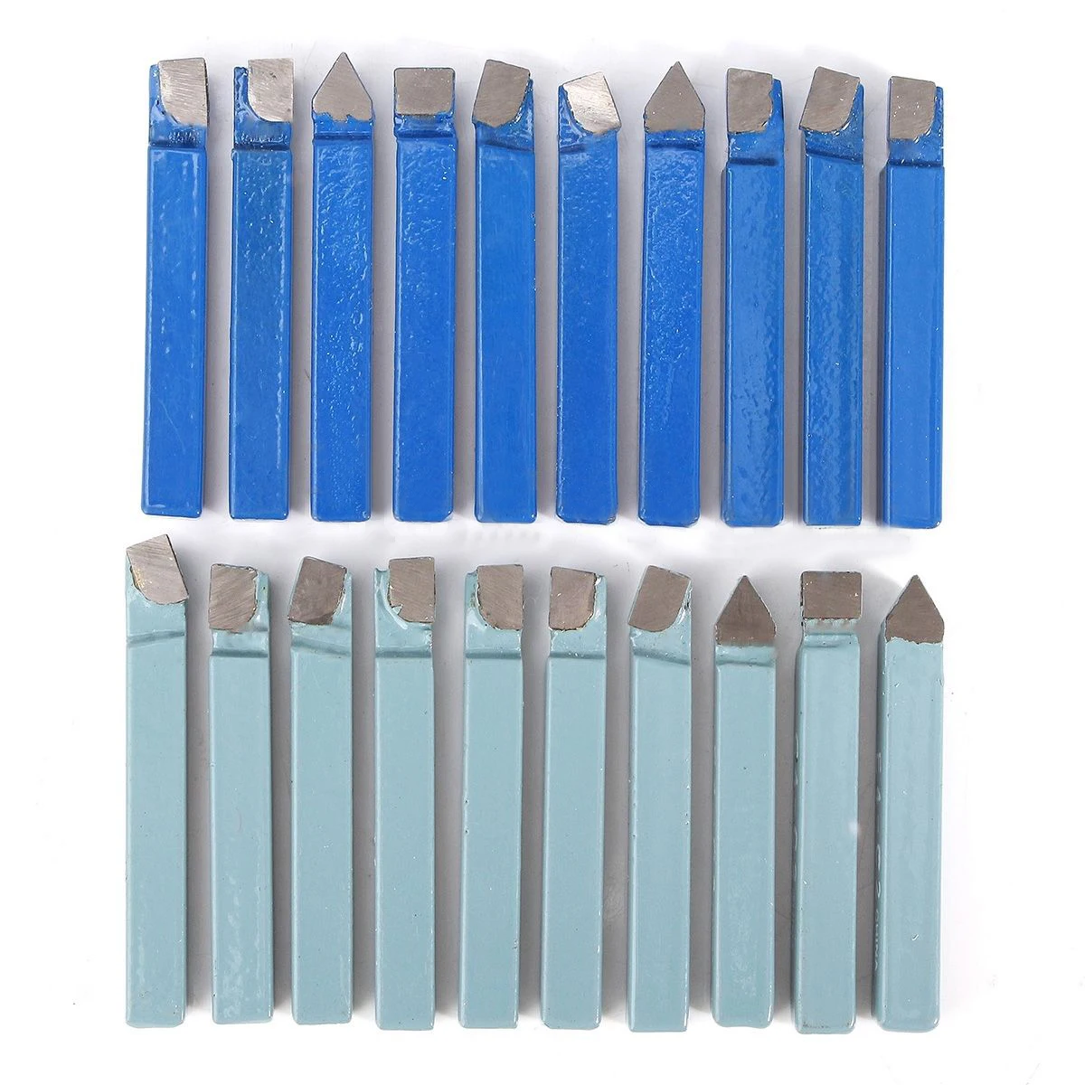 20pcs 1/4" Shank Metal Cutter Bit Mayitr Carbide Tip Tipped Lathe