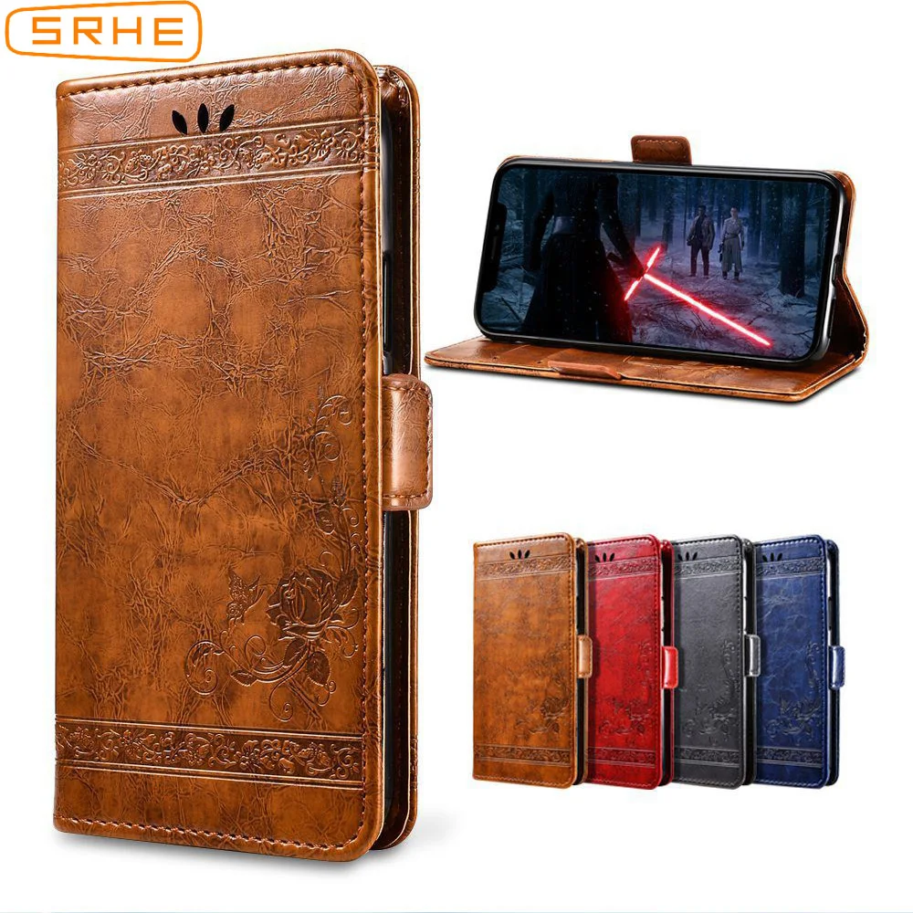 

SRHE Flip Cover For Sharp Aquos S2 Case Silicone Leather With Wallet Magnet Vintage Case For Sharp Aquos S2 5.5 inch