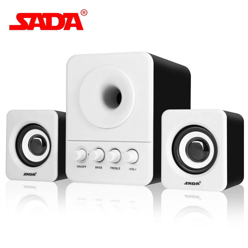 SADA D 203 высокое качество объемный сабвуфер стерео бас ПК USB динамик компьютерные