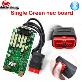 

2PCS+DHL FREE SHIP for New VCI Green Single Board with Bluetooth NEC relay Diagnostic Scanner Tool VD TCS CDP Pro for car truck