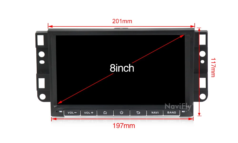 Top Navifly Car Radio Player For Chevrolet Aveo Epica Captiva Spark Optra Tosca Kalos Matiz Radio Stereo GPS Navigation HD 1024*600 2