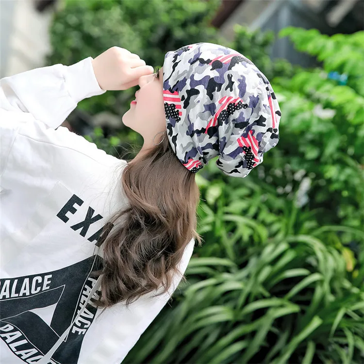 2018-Newest-Multi-functional-Women-Print-Beanies-Casual-Hat-Female-Fashion-Spring-Cotton-Hats-Casual-Ponytail ACI24 (5)
