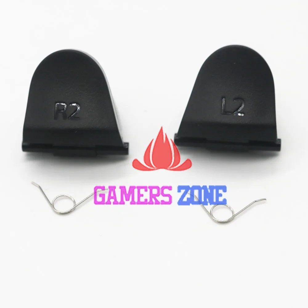 

200sets=800pcs Black For DualShock 4 R2 L2 Replacement Trigger Buttons + Springs for PS4 Controller