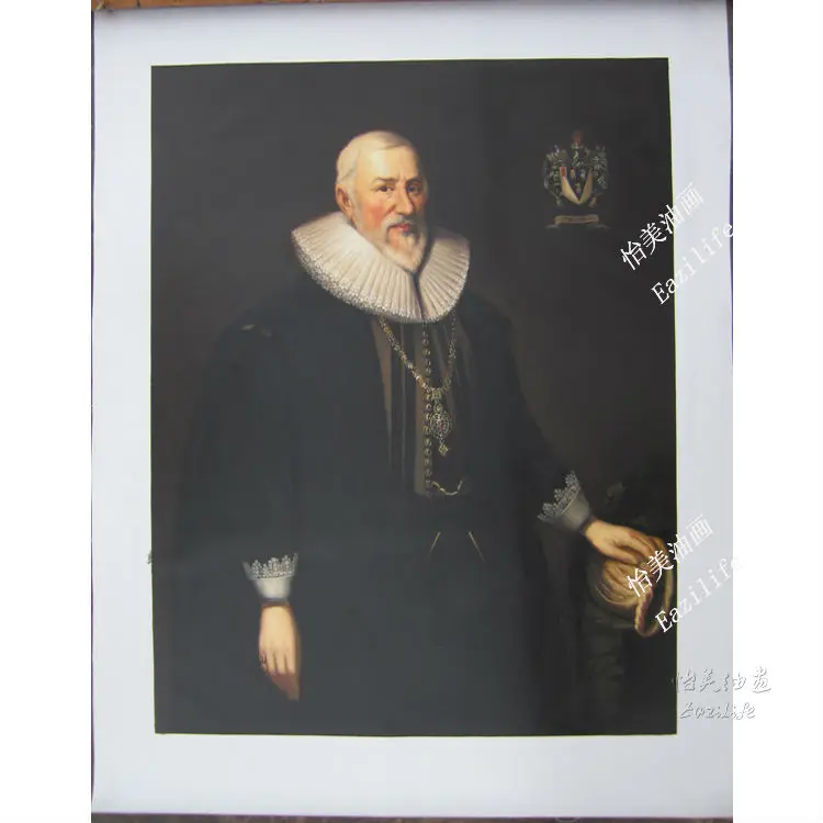 

Free Shipping Hand-painted Portrait painting of Duke