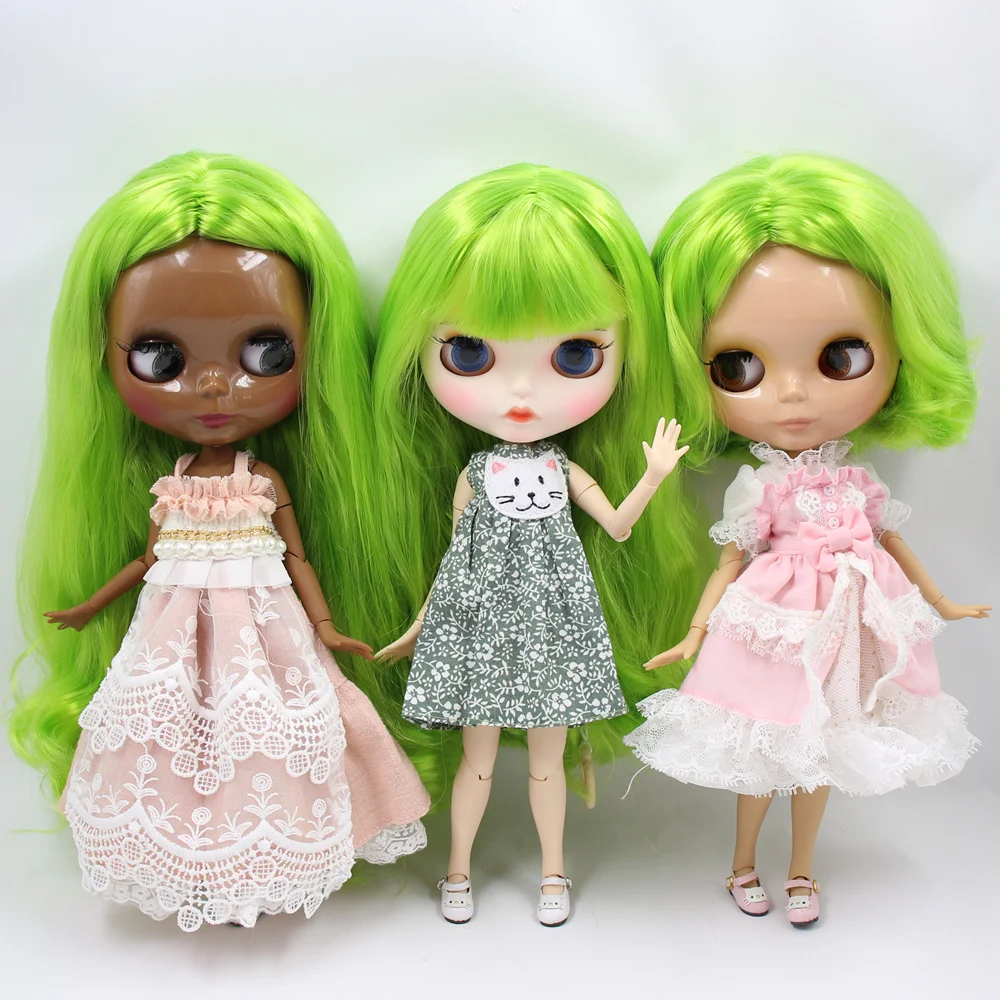 

ICY Nude Blyth Custom Doll No.QM422 Green hair 1/6 bjd,pullip,licca,jerryberry