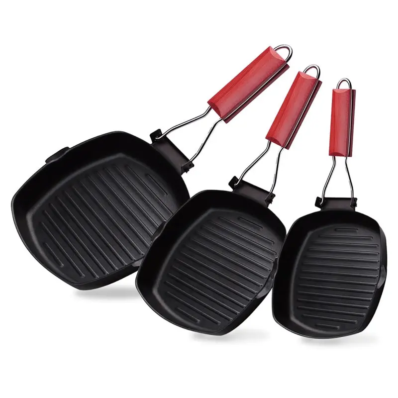 Buy Non stick Frying Pan with Folding Handle Carbon