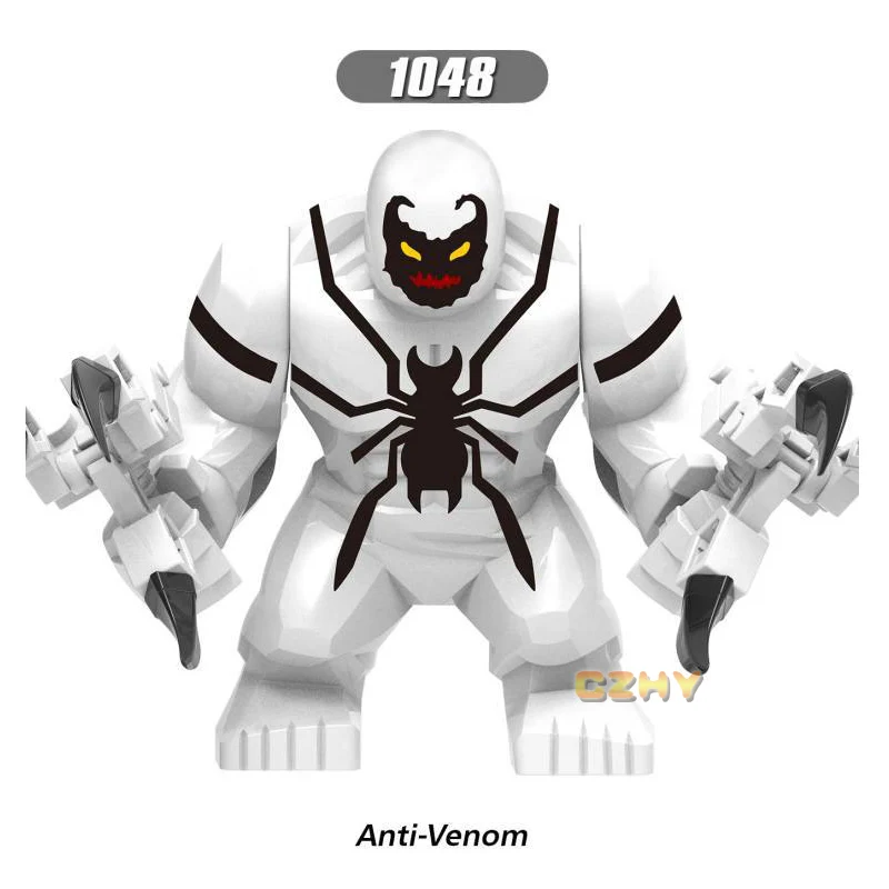 

XH1048 Single Sale Marvel Avengers Super Heroes Building Blocks Anti Venom Carnage Deadpool Toys for children brinquedos