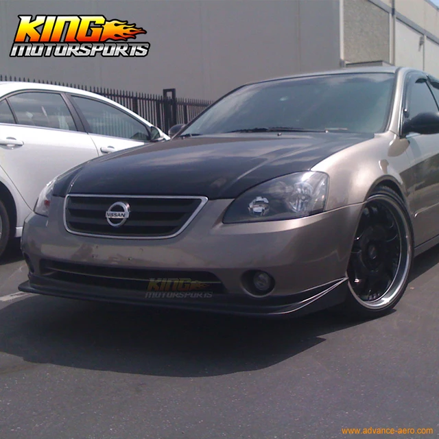 fit for 02 04 nissan altima new black poly urethane front bumper lip 02 nissan altima