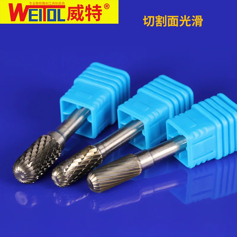 WeiTol тип W 1/4 &quot6 мм вольфрамовый Карбид Заусенцы Роторный резак набор напильников