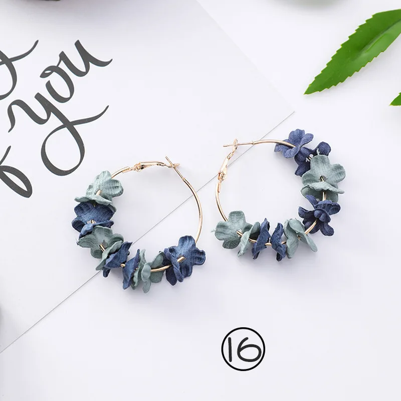 2018 Korean Mori Girl Simple Vintage Frosty Style Tassel Earrings Green Fairy Drop Earrings for Women Fashion Accessories