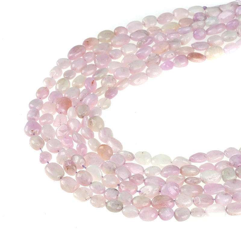 Natural Irregular Purple Spodumene Kunzite Carnelian Gravel Loose Strand Stone Beads 8*10mm for DIY Jewelry Making Bracelets