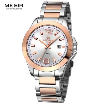 

2019 Top Luxury Brand New Men Sport Watches Men's Waterproof Analog Quartz Wristwatches Man Gold Stainless Steel Calendar Clock