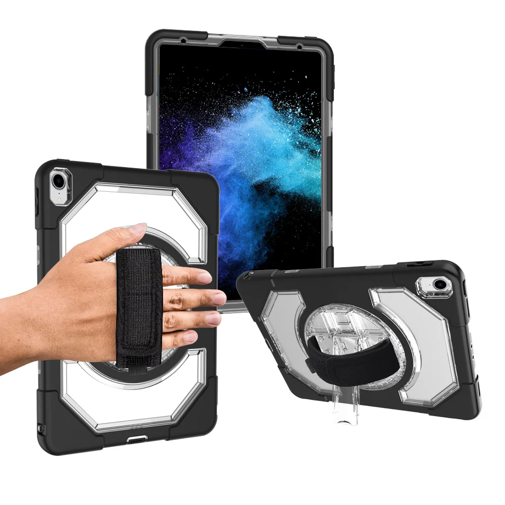 

Miesherk Case for iPad Pro 11 in with 360 Degree Rotating Adjustable Hand Strap and Kickstand, Heavy Duty Shockproof Cover Case