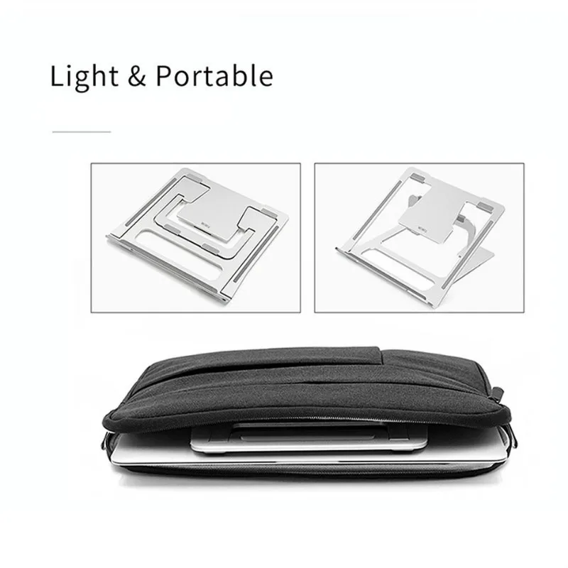 WIWU New 6 Angle Adjustable Aluminum Laptop Stand Holder Office Cooling Cooler Pad Ergonomic Notebook Stand For Macbook/iPad/PC WIWU New 6 Angle Adjustable Aluminum Laptop Stand Holder Office Cooling Cooler Pad Ergonomic Notebook Stand For Macbook/iPad/PC