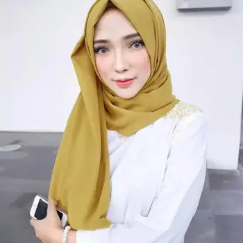 

Fashion Women Muslim Hijab Solid Color Islamic Scarf Shawl Head Wrap Headwear