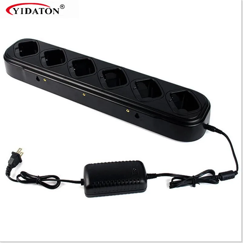 

Single row of six universal charger walkie talkie quick charger for hytera/hyt tc500s/560/585/518/510 radio
