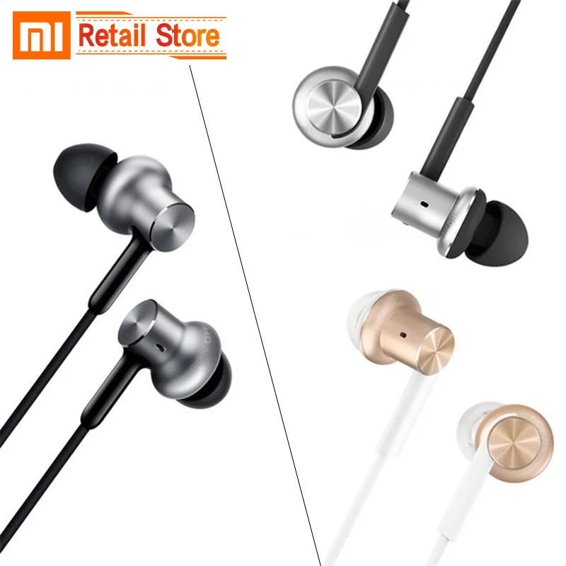 Xiaomi mi гибридные наушники Pro HD/Hybrid Наушники вкладыши проводное управление с C