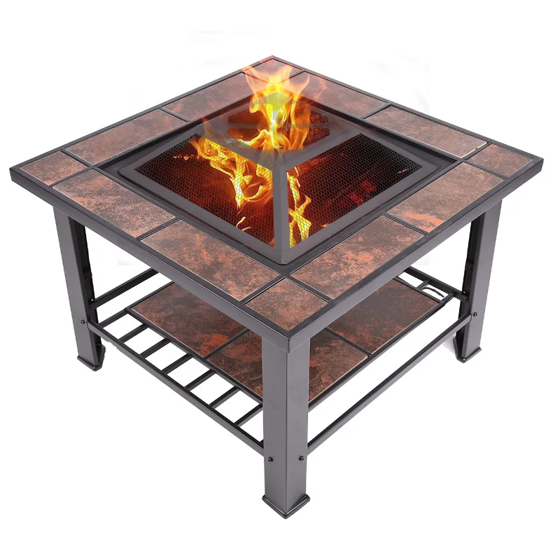 Открытый камин открытый огнеупорный стол барбекю гриль стол|fireplace outdoor|outdoor