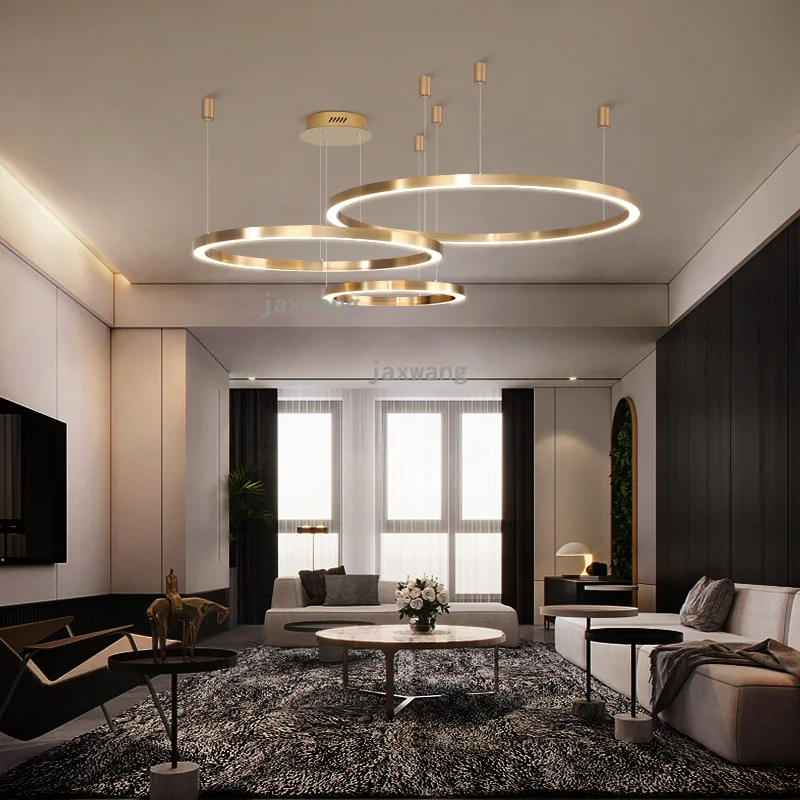 Postmodern Luxury Led Pendant Lamp Lights Hanging Lamp Hanglamp Light Fixture Modern Hanging Ceiling Lamps Chandelier Lighting