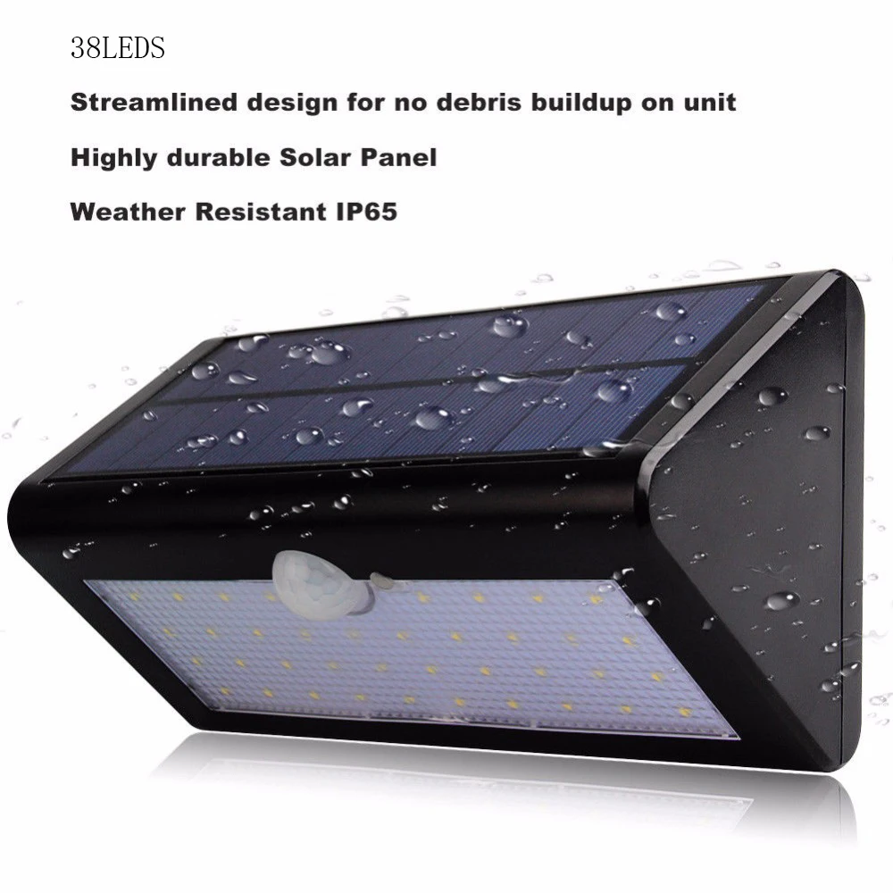 Lâmpadas Solares 8/12/20/38 sensor de movimento sem Tipo de Célula Solar : Bateria de Lítio