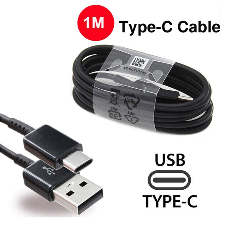 9V 1.67A 5V 2A Тип usb C быстрая Зарядное устройство для samsung Galaxy S8 S9 Tab S3 htc U11 10 Nexus 6P 5X ZUK Z1 Z2 OnePlus 2 3 6 6T 5t - Тип штекера: Black cable