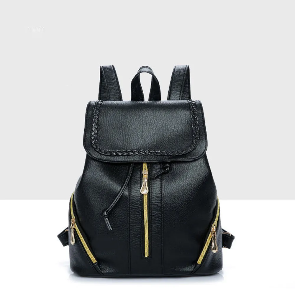 Fashion Women Backpacks New Trendy Ladies School Bag Student PU Leather