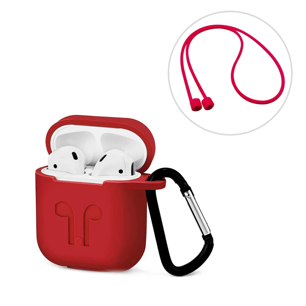 Защитный силиконовый чехол для AirPods Earpods Apple наушники беспроводного bluetooth